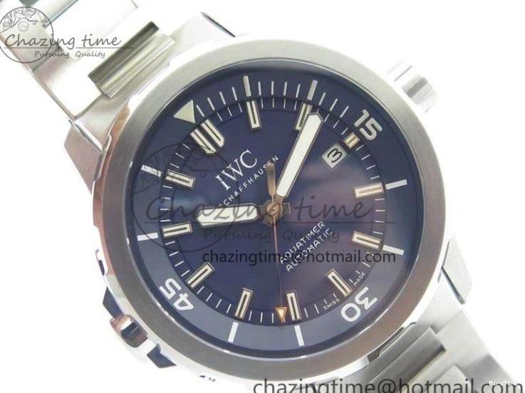 MIROTIME 0217 EasyMatch Aquatimer Automatic IW329004 V6F 1:1 Best Edition Blue Dial On SS Bracelet MIYOTA 7224